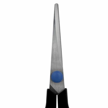 Ножницы 140мм метал черно-синие резиновые вставки SOFT GRIP Brauberg 1/12