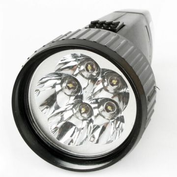 Фонарь аккумуляторный ULTRAFLASH 5хLED вилка заряд от сети LED3859 1/108 (Под заказ)