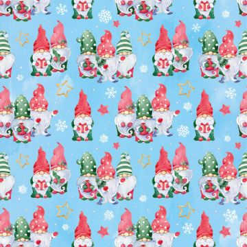 НГ Бумага упаковочная 70х100см ЗОЛОТАЯ СКАЗКА Веселый НГ 10дизайнов 105г/м2 1/50