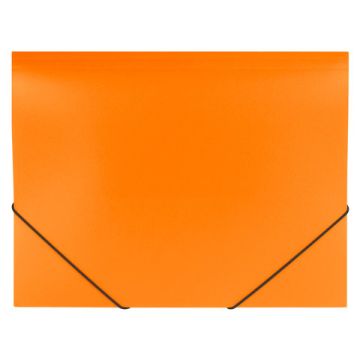 Папка на резинках BRAUBERG Office, оранжевая, до 300 листов, 500 мкм 1/50