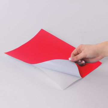 Этикетка самоклеящаяся 210х297мм 1этикетка на листе А4 70 г/м2 красная STAFF 1/21 (клиент)