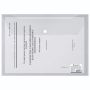Папка-конверт с кнопкой BRAUBERG, А4, до 100 л, прозрачная, 0,15мм 1/15/90