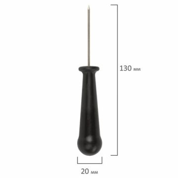 Шило канцелярское малое длина 130мм игла 2мм STAFF 1/70