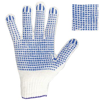 Перчатки ПВХ 7,5класс 5пар точка белые LAIMA СТАНДАРТ 1/80 (Тендер)