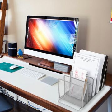 Подставка для бумаг и писем 195х365х205мм металл серебро 5секц Germanium Brauberg 1/4 (Клиент)