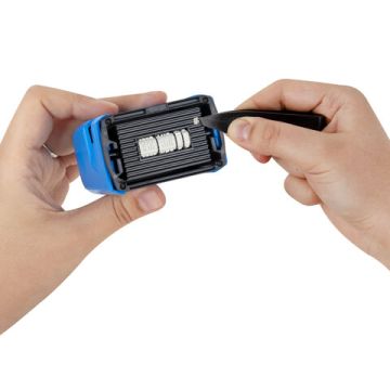 Датер самонаборный 2 строки+дата оттиск 41х24 мм сине-красный TRODAT 1/10(Клиент)