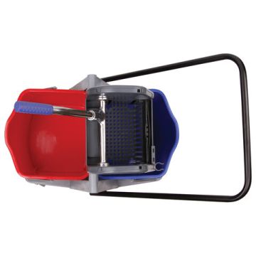 Тележка уборочная BRABIX 2 съемных ведра 17л мех. отжим корзина поддон 2 лотка 1/1 (клиент)