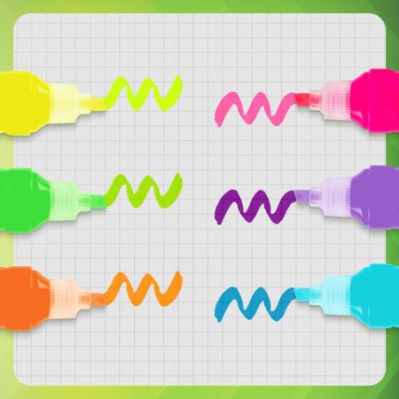 Текстмаркеры НАБОР 6шт 1-5мм неоновые STAFF EVERYDAY 1/12/144