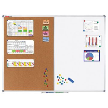 Доска магнитно-маркерная-пробковая 90х120см BRAUBERG EXTRA 1/1 (Клиент)