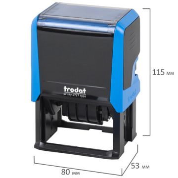 Датер самонаборный 6 строк+дата оттиск 60х40мм синий TRODAT4727 Bank кассы в компл (Клиент)1/1