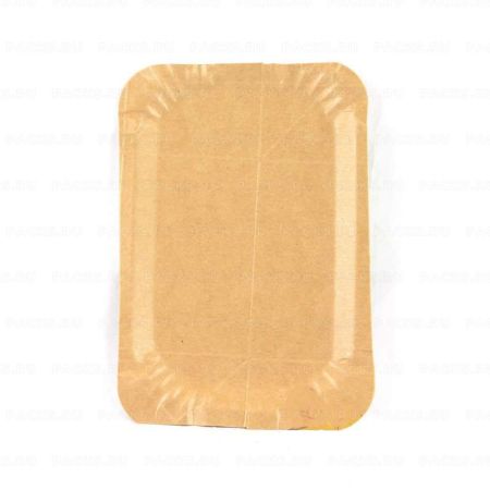 Тарелка картон (11х17) крафт ПС 100/2000 