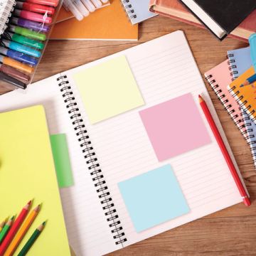 Блок самоклеящийся 76х76мм 400л 4цвета STAFF 1/12