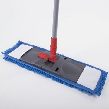 Швабра с флаундером 40см черенок 80-120 см еврорезьба насадка МОП микрофибра LAIMA 1/1 (клиент)