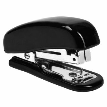 Степлер №10 до 12л черный мини Classic BRAUBERG  1/24