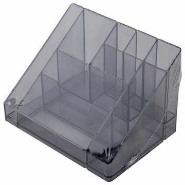 Подставка-органайзер 115х160х105 мм  9 отделений тонир серая BRAUBERG GRAND OFFICE 1/9
