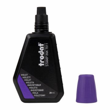 Штемпельная краска фиолетовая 28 мл на водной основе 7011ф TRODAT 1/10