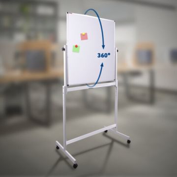 Доска магнитно-маркерная НА СТЕНДЕ 90х60 см, 2-сторонняя, BRAUBERG (Клиент)