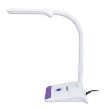 Светильник настольный SONNEN OU-147 подставка светодиод бел/фиолет 1/16 (Клиент)