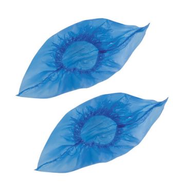 Чехол для обуви бахилы ЛАЙМА ОСОБО ПРОЧНЫЕ (50пар) 40х15 55 мкм 6гр ПНД 1/30 (Клиент)