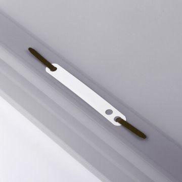 Папка скоросшиватель с прозр верхн лист BRAUBERG А4 серый 1/25/400