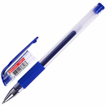 Ручка гелевая синяя 0,5мм линия 0,35мм BRAUBERG 1/12