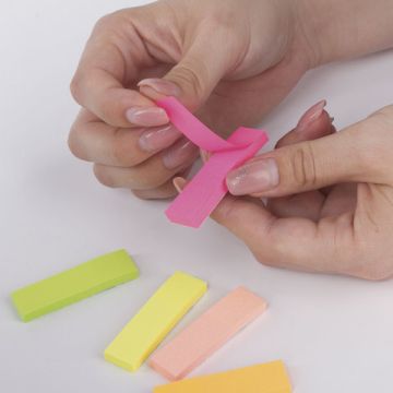 Закладки клейкие бумажные 50х14мм 5цв.х50л неон BRAUBERG 1/60/720 (клиент)