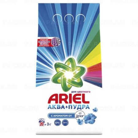 Порошок стиральный Ариэль 3кг Ленор эффект автомат 1/6