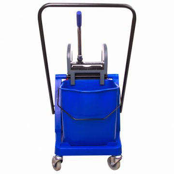 Тележка уборочная BRABIX 2 съемных ведра 23л мех. отжим пласт. каркас 1/1 (клиент)