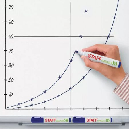 Маркер для доски синий 5мм круглый наконечник Manager STAFF 1/12