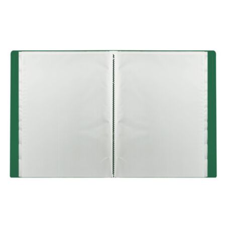 Папка  20 вклад. STAFF, зеленая, 0,5мм, 225695