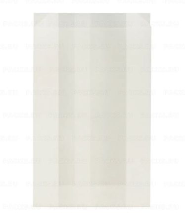 Пакет бумажный белый 250х140+60 жиростойкий 100/2500