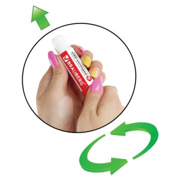 Клей-карандаш 09г BRAUBERG 1/30