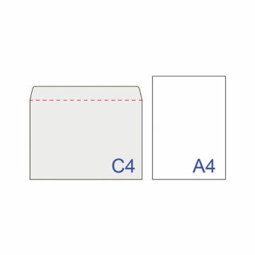 Конверты С4 229х324мм 100 г/м2 отрывная полоса BRAUBERG белые (50шт) 1/10 (Клиент)