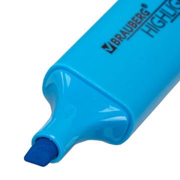 Текстовыделитель ГОЛУБОЙ линия 1-5 мм BRAUBERG Original neon 1/12/576