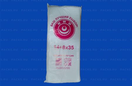 Пакет фасовочный Евро (14+8х35)-6 Тригон (1000) 1/10
