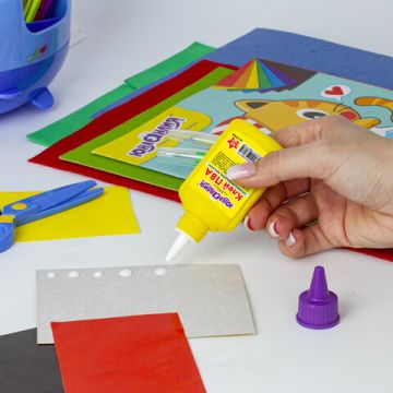 Клей ПВА 45г бумага картон дерево ЮНЛАНДИЯ 1/80