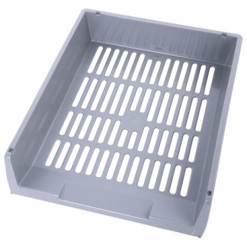 Лоток горизонтальный для бумаг 340х270х70мм (3шт) серый Office Brauberg 1/1 (Клиент)