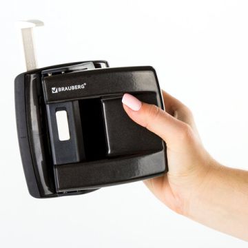 Дырокол на 20листов металлический черный Brauberg Ultra 1/30/60