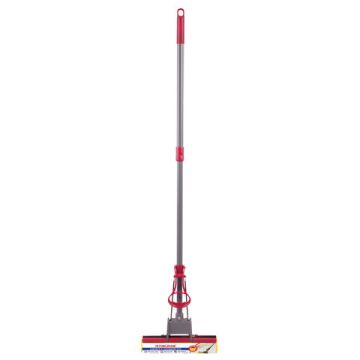 Швабра самоотжимная, ролик.отжим, PVA 27см, телеск.черенок 70-125см  ЛАЙМА Бюджет 1/20 (клиент)