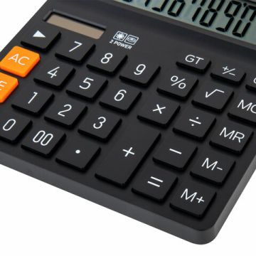 Калькулятор настольный BRAUBERG DIGITAL-12-BK (151х152 мм) 12 разр дв питание черный 1/20 (Клиент)