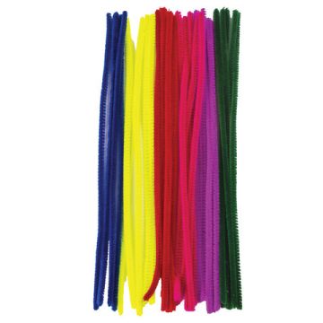 Проволока синельная для творчества ПУШИСТАЯ, 6цв., 30шт., 0,6*30см, ОСТРОВ СОКРОВИЩ (вывод)