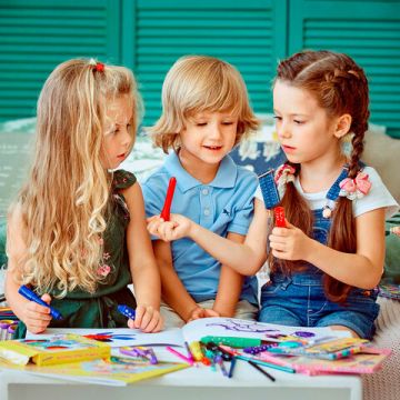 Альбом для рисования 20л А4 обложка офсет Городок Пифагор 1/12/120