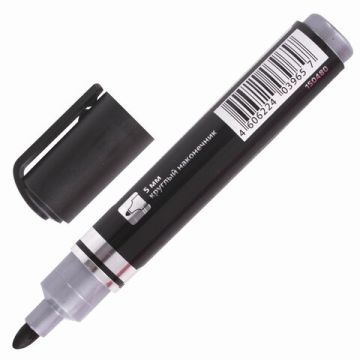 Маркер перманентный черный 5мм круглый наконечник Neo BRAUBERG 1/12/1152