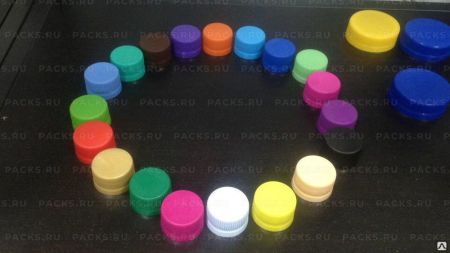 ПЭТ крышка для бутылки 28мм коричневая 1/100