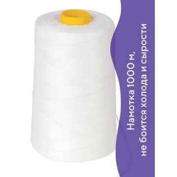 Нить 210лш лавсан 1000м BRAUBERG, диаметр 1 мм 1/5/75