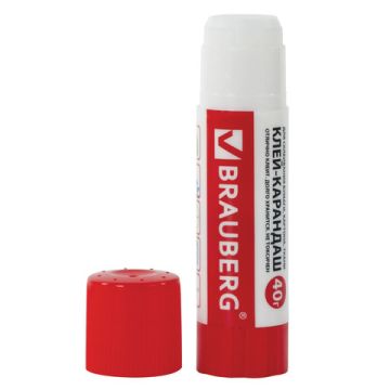 Клей-карандаш 40г BRAUBERG 1/12/288 (Клиент)