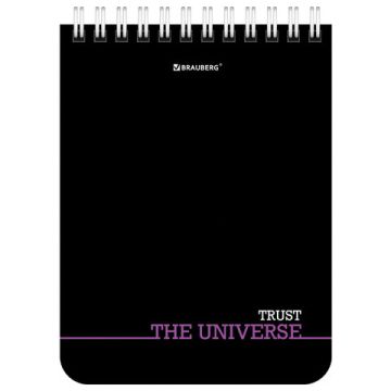 Блокнот 40л А6 108х145мм клетка гребень Black & notes 1/6/96