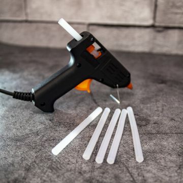 Клеевые стержни диаметр 7 мм длина 100 мм белые комплект 6 шт BRAUBERG 1/200