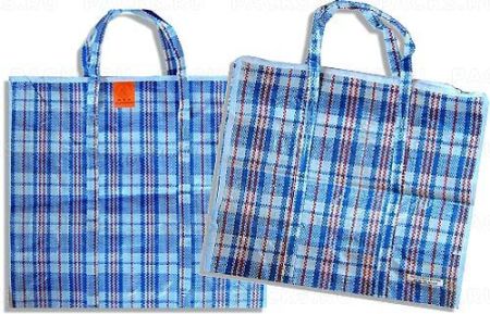 Сумка хозяйственная с молнией (80х60+30) Клетка 1/120