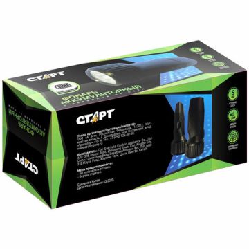 Фонарь СТАРТ 5хLED вилка заряд от сети LHE 509-B1 1/30/120